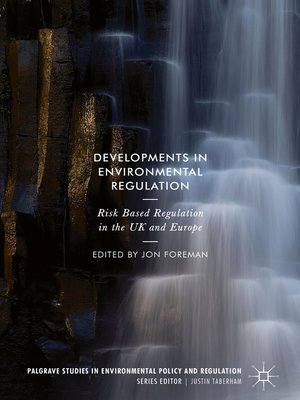 cover image of Developments in Environmental Regulation